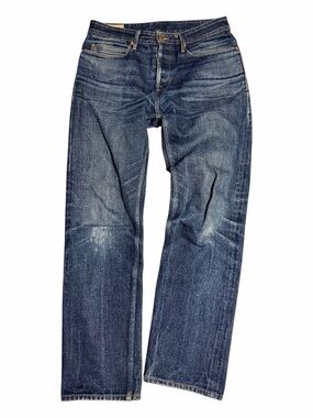 Freenote Cloth Selvedge Straight Jeans in Dark Blue Wash